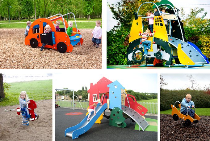Пружинные качели и игровые комплексы для детей от 2 до 6 лет фирмы Kompan